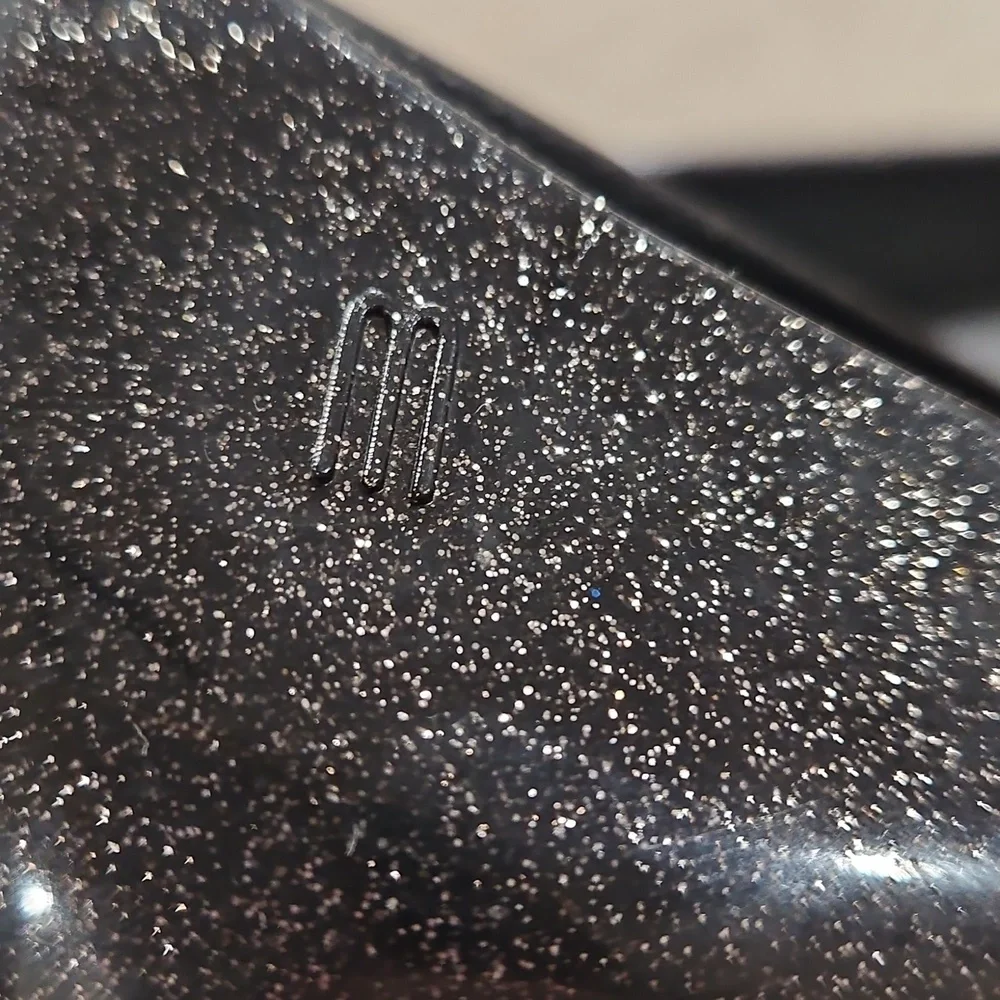 Mel by Melissa Space Love x Jason Wu Black Glitter Ballet Flats Shoes